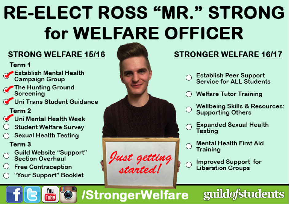 Ross Strong - Welfare Officer Manifesto