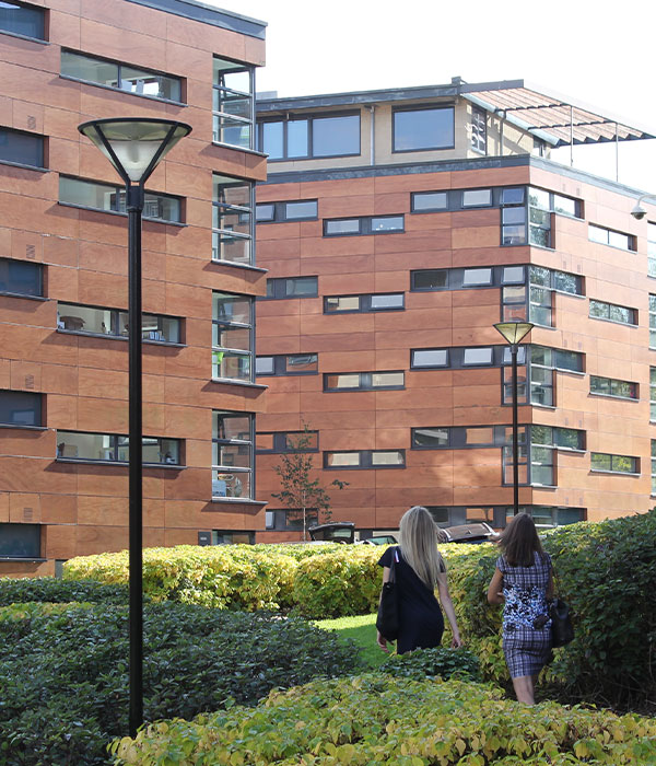 a picture of university accommodation from the outside