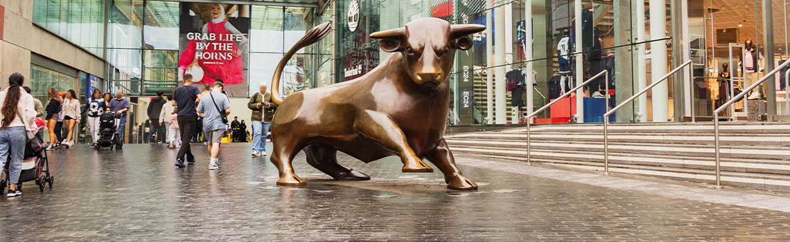 a picture of the bull at bullring