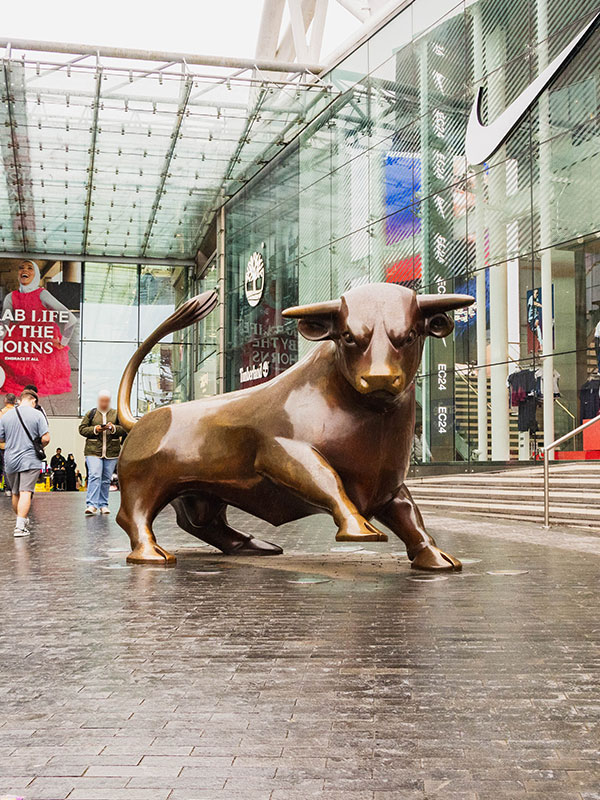 a picture of the bull at bullring