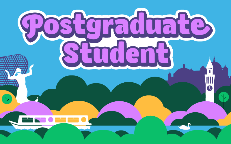 a graphic that says Postgraduate Student