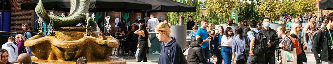 a picture of students at mermaid square